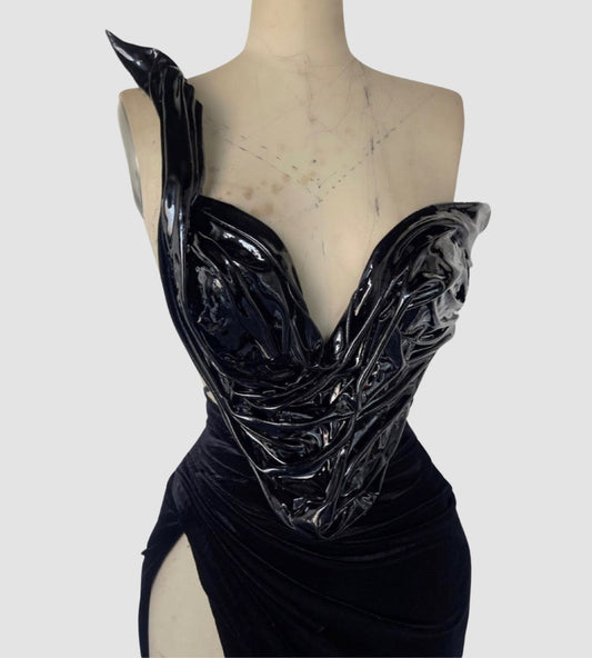 Gilded Onyx Gown