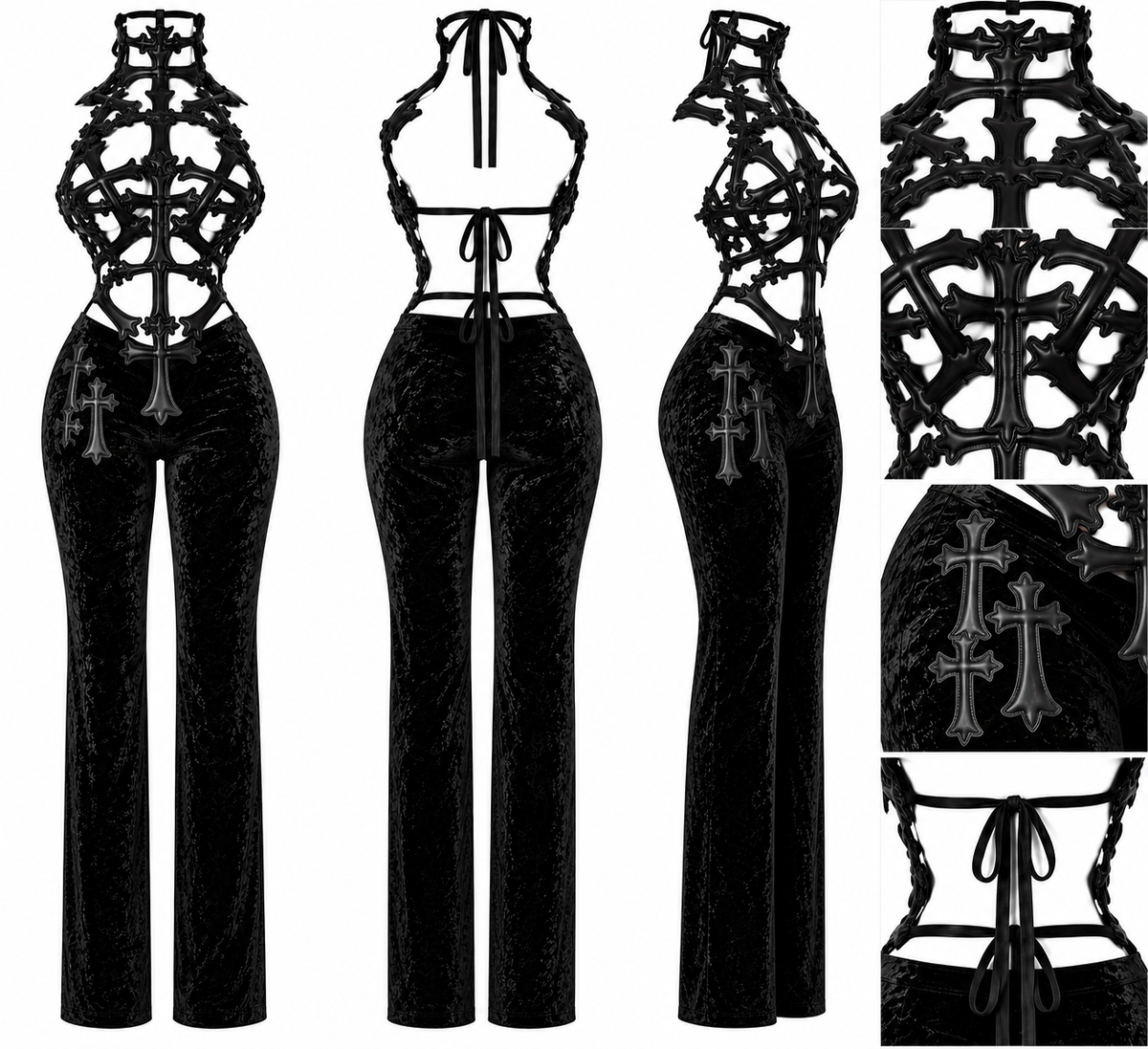 CAGED HEARTS JUMPSUIT
