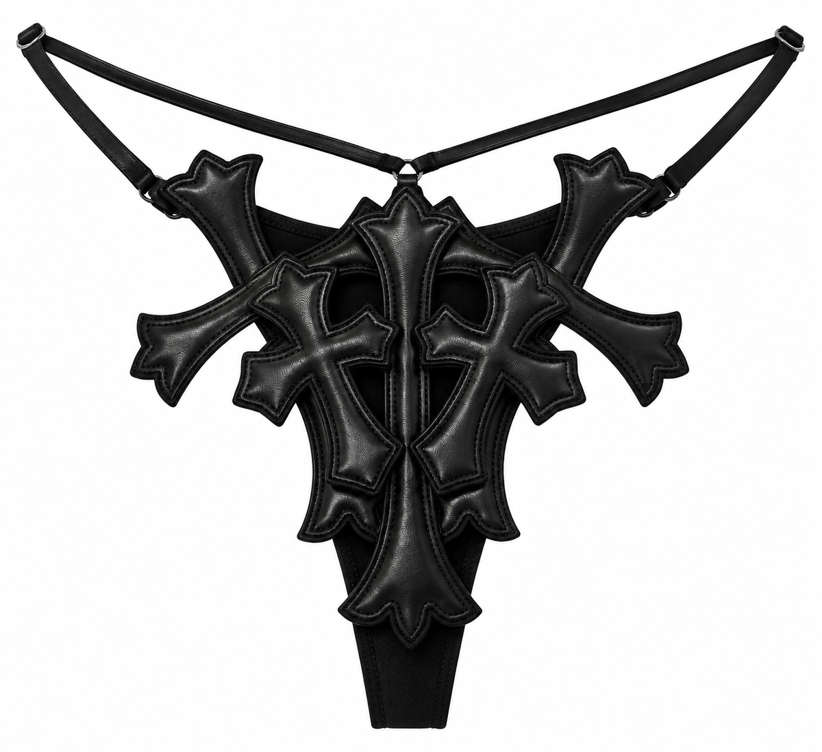 CAGED HEARTS THONG