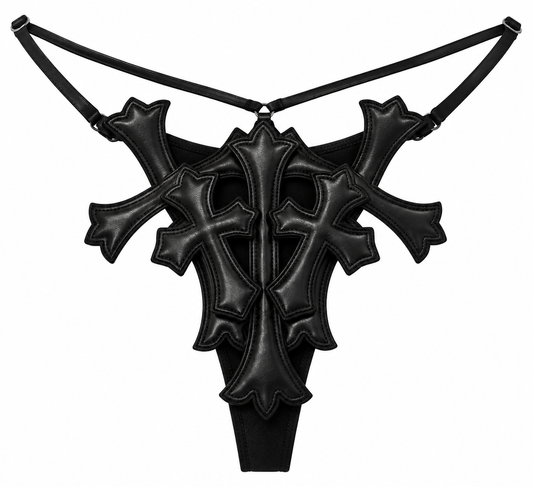 CAGED HEARTS THONG