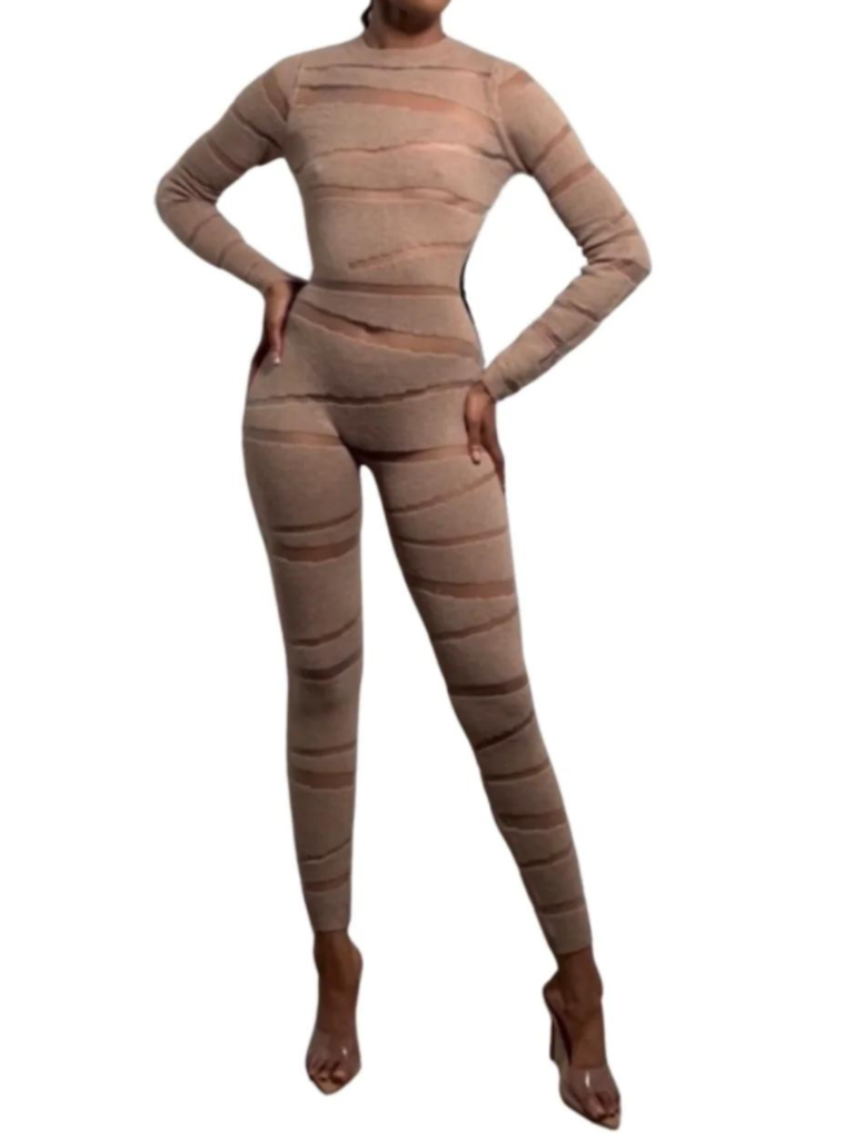 Illusion Nude Jumpsuit - Sample Sale