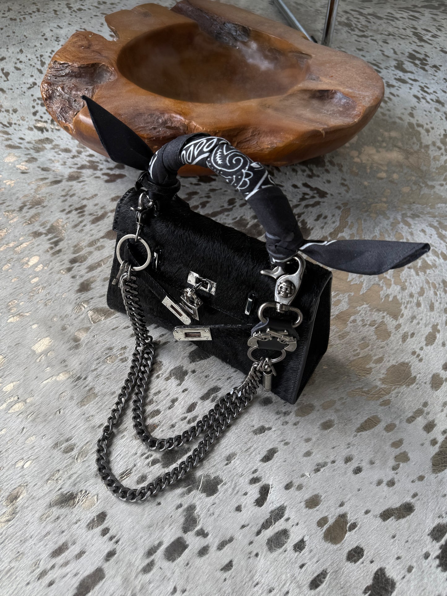 Vintage Onyx Hide Kelly 22